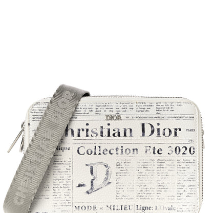 Christian Dior X DANIEL ARSHAM Grained Calfskin Newspaper Messenger White 8 of 10