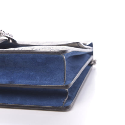 Gucci GG Supreme Monogram Blooms Medium Dionysus Shoulder Bag Beige Navy Vintage Blue 9 of 15