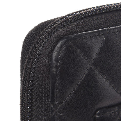 Chanel Calfskin Cambon Zip Around Organizer Wallet Black 13 of 16