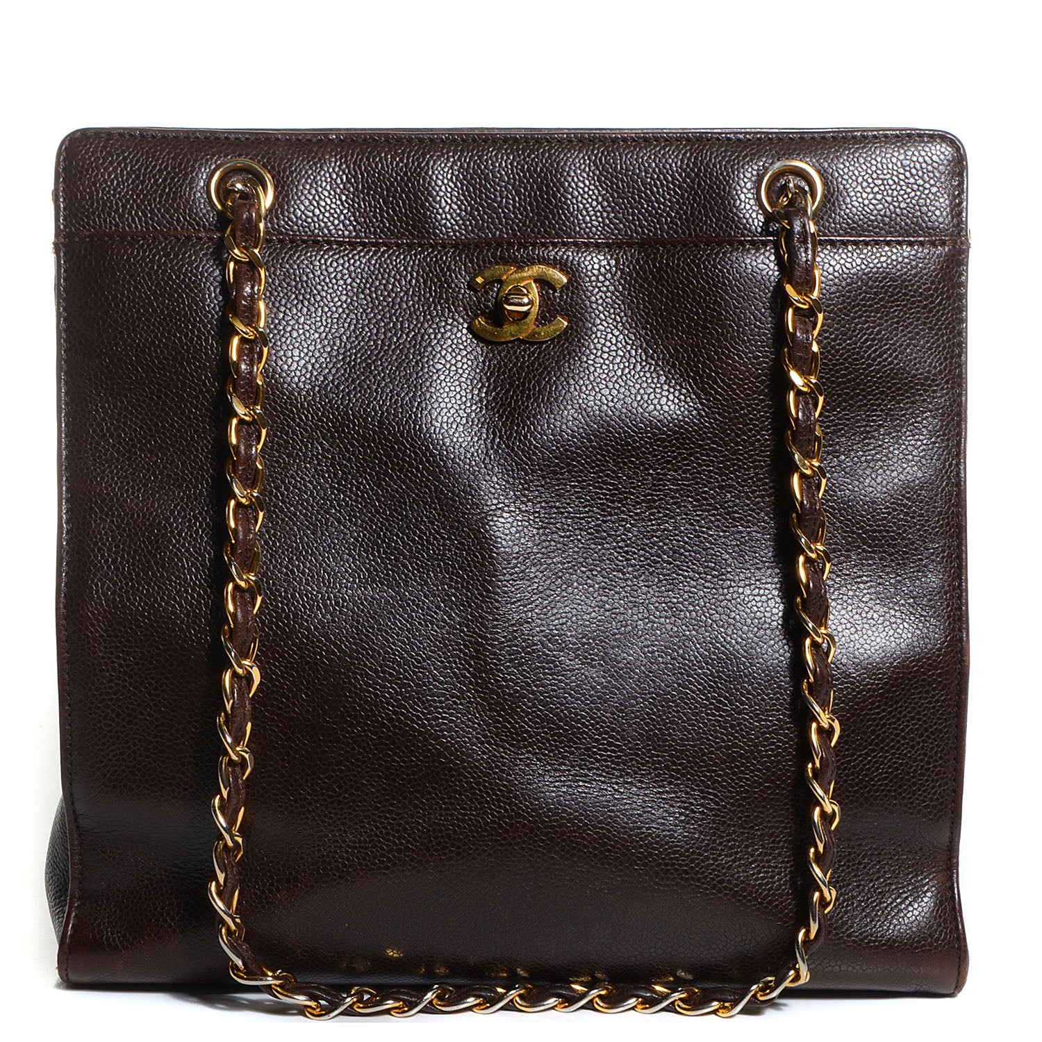 Chanel Caviar Shoulder Bag Brown 1 of 7