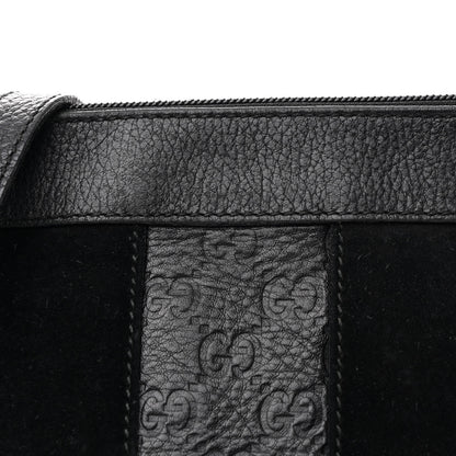 Gucci Guccissima Suede Crossbody Bag Black 8 of 15