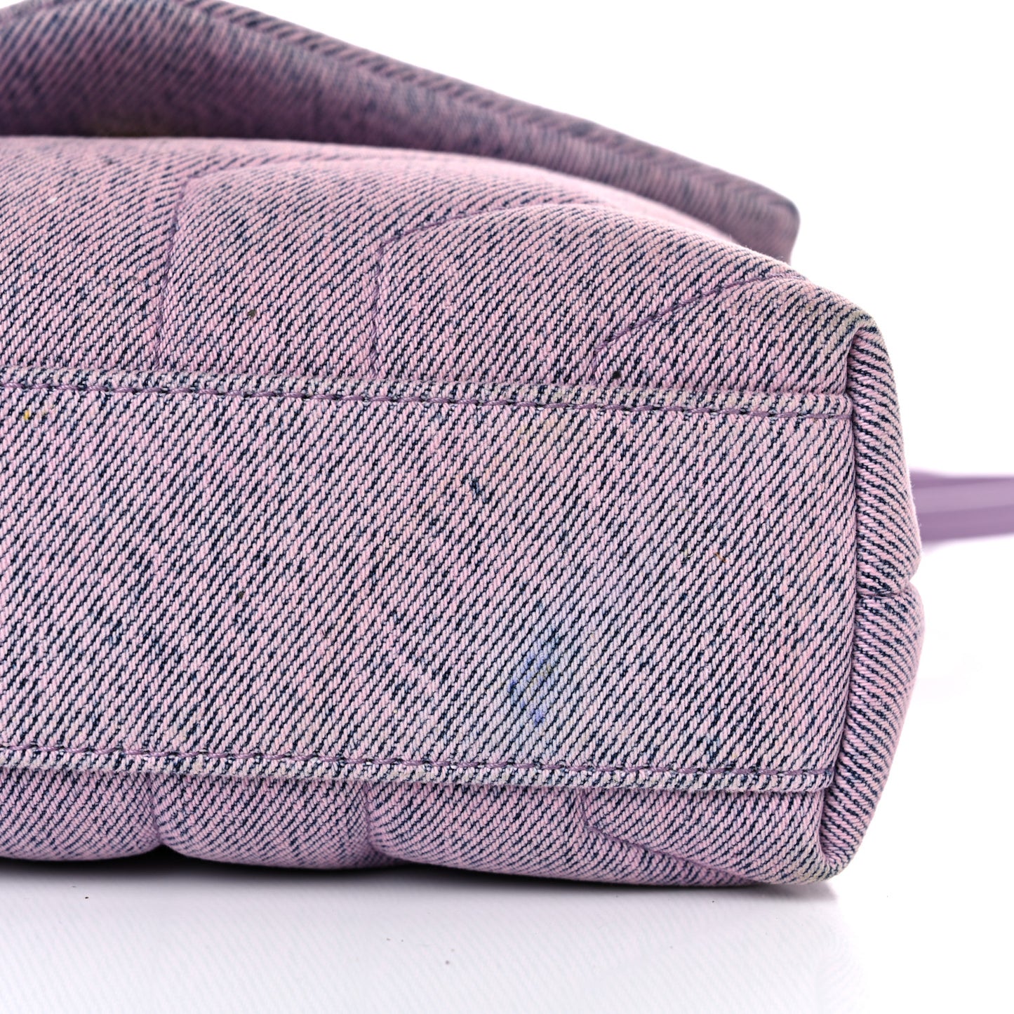 Denim Y Quilted Monogram Toy Loulou Crossbody Bag Bleached Lilac