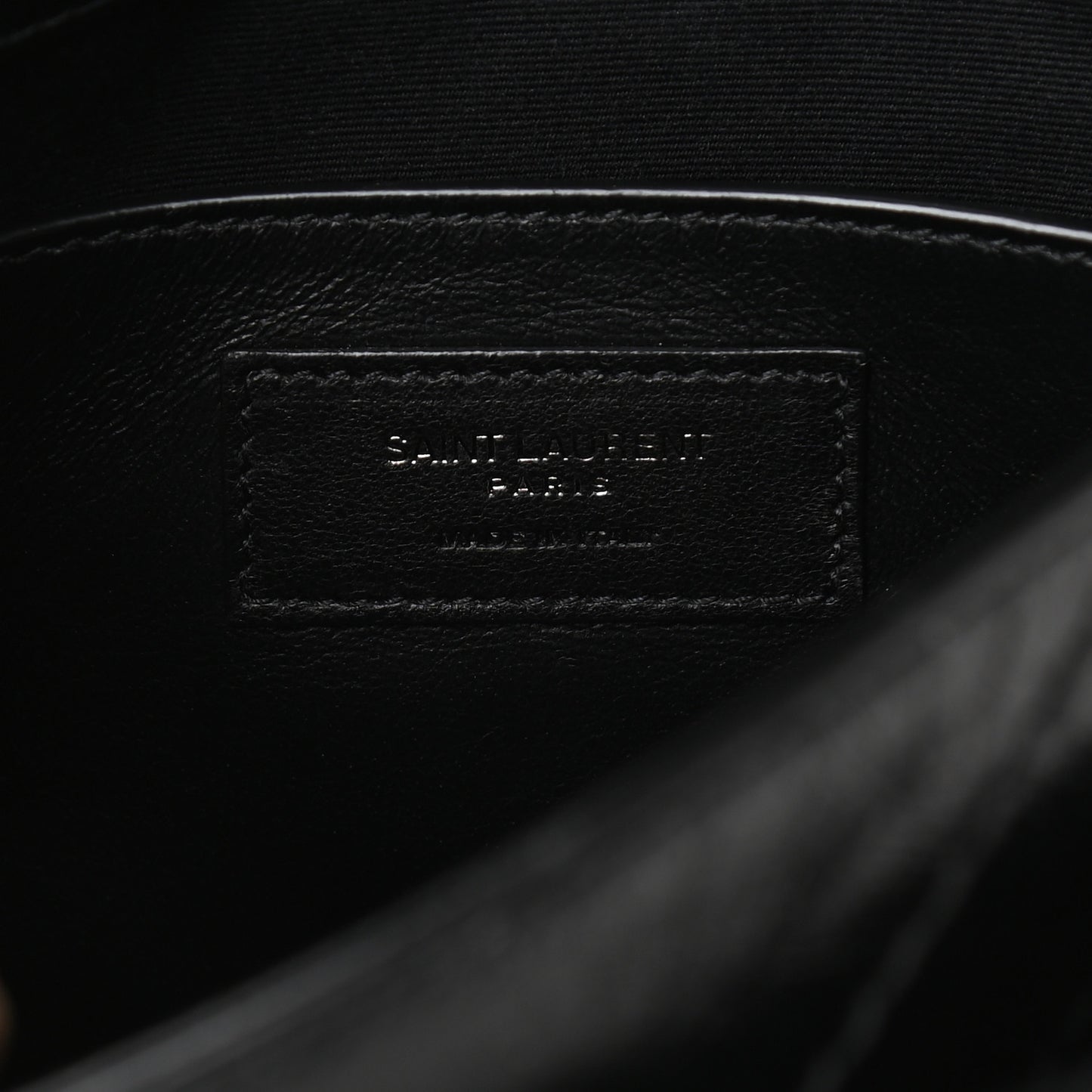 Crinkled Lambskin Matelasse Monogram Baby Niki Chain Satchel Black