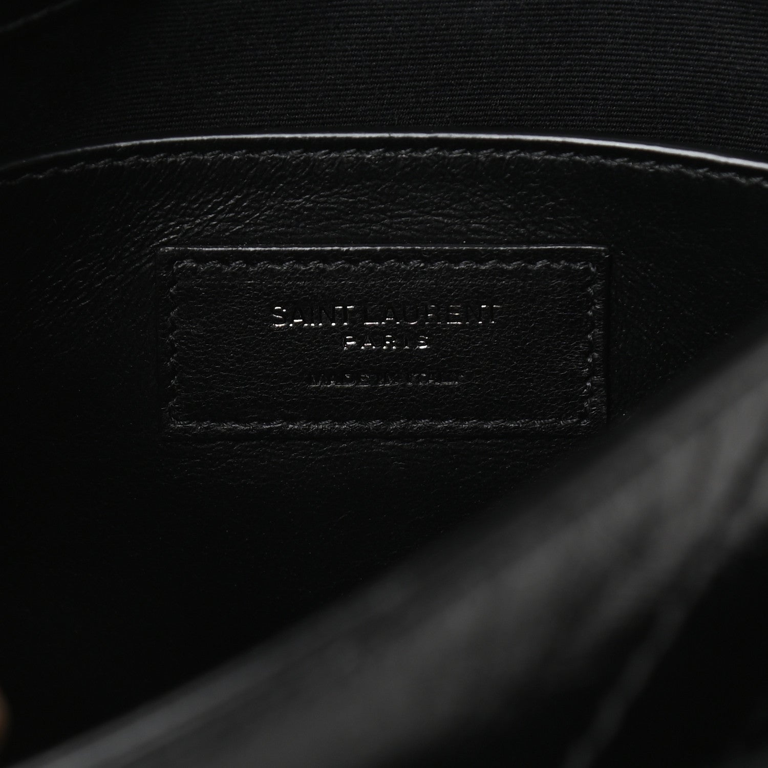 Saint Laurent Crinkled Lambskin Matelasse Monogram Baby Niki Chain Satchel Black 6 of 7