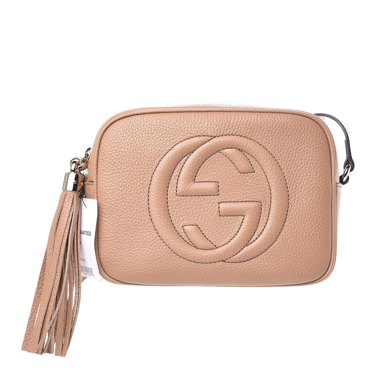 Pebbled Calfskin Small Soho Disco Bag Camelia