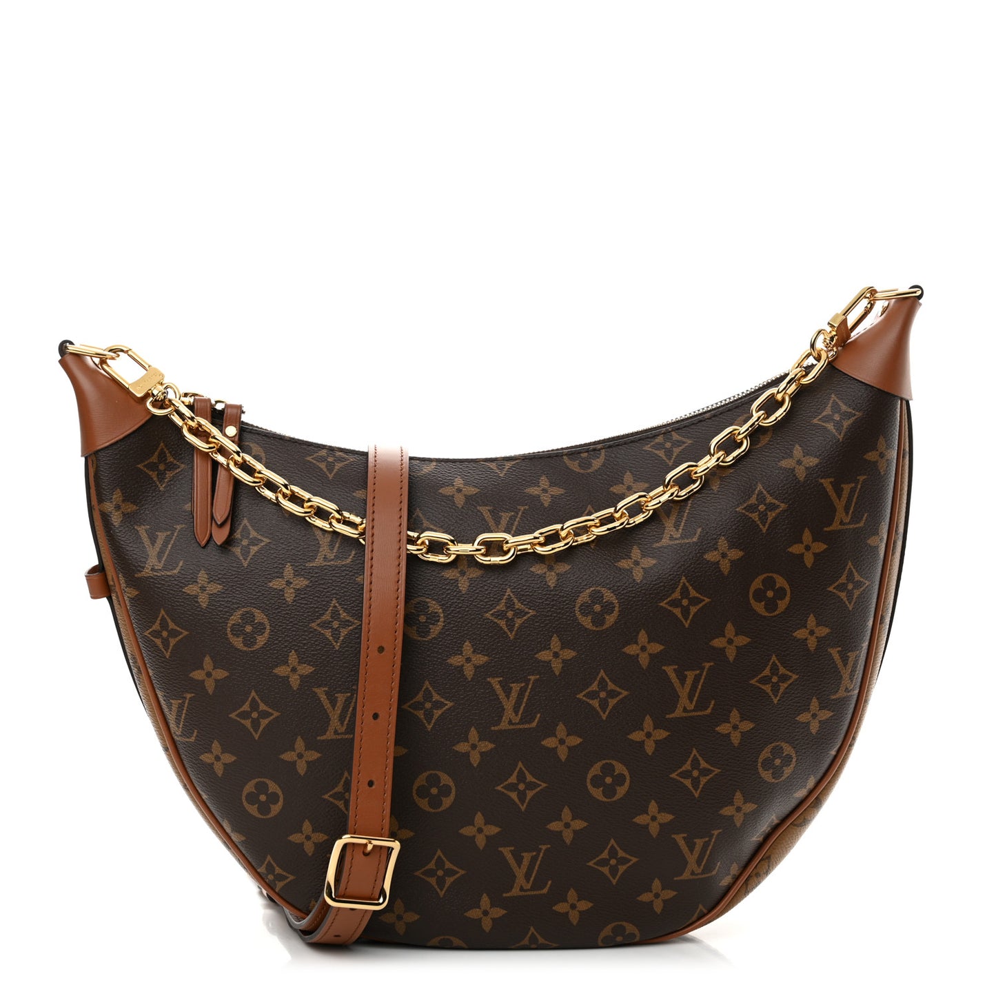 Reverse Monogram Loop Hobo