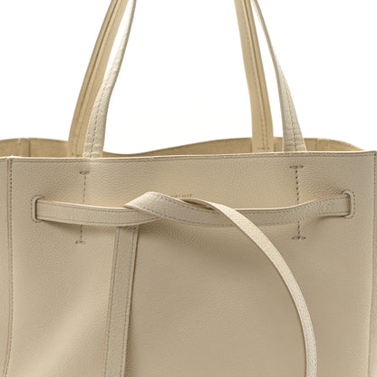 Celine Soft Grained Calfskin Small Belt Cabas Phantom Vanilla 7 of 10