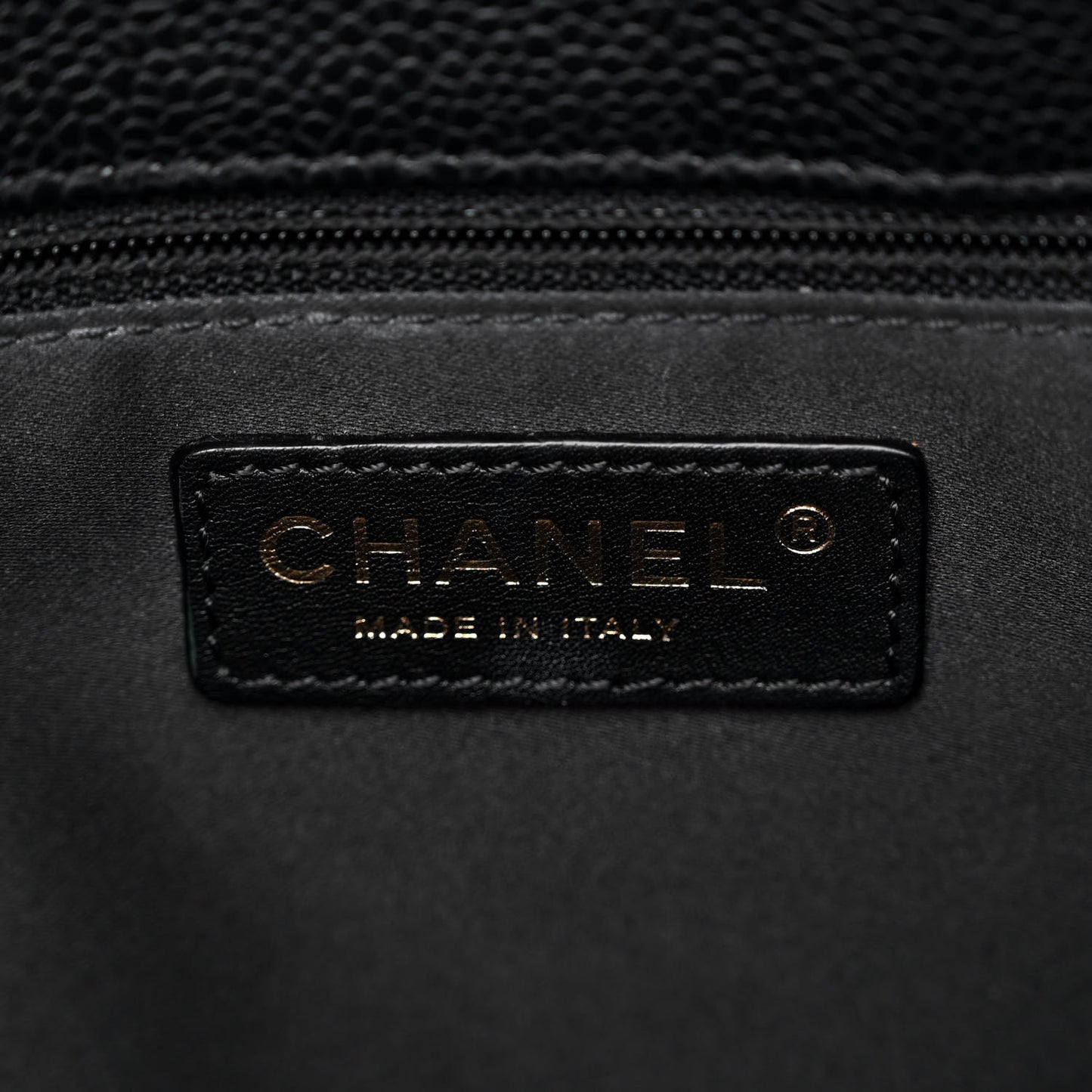 Caviar Quilted Grand Shopping Tote GST Black