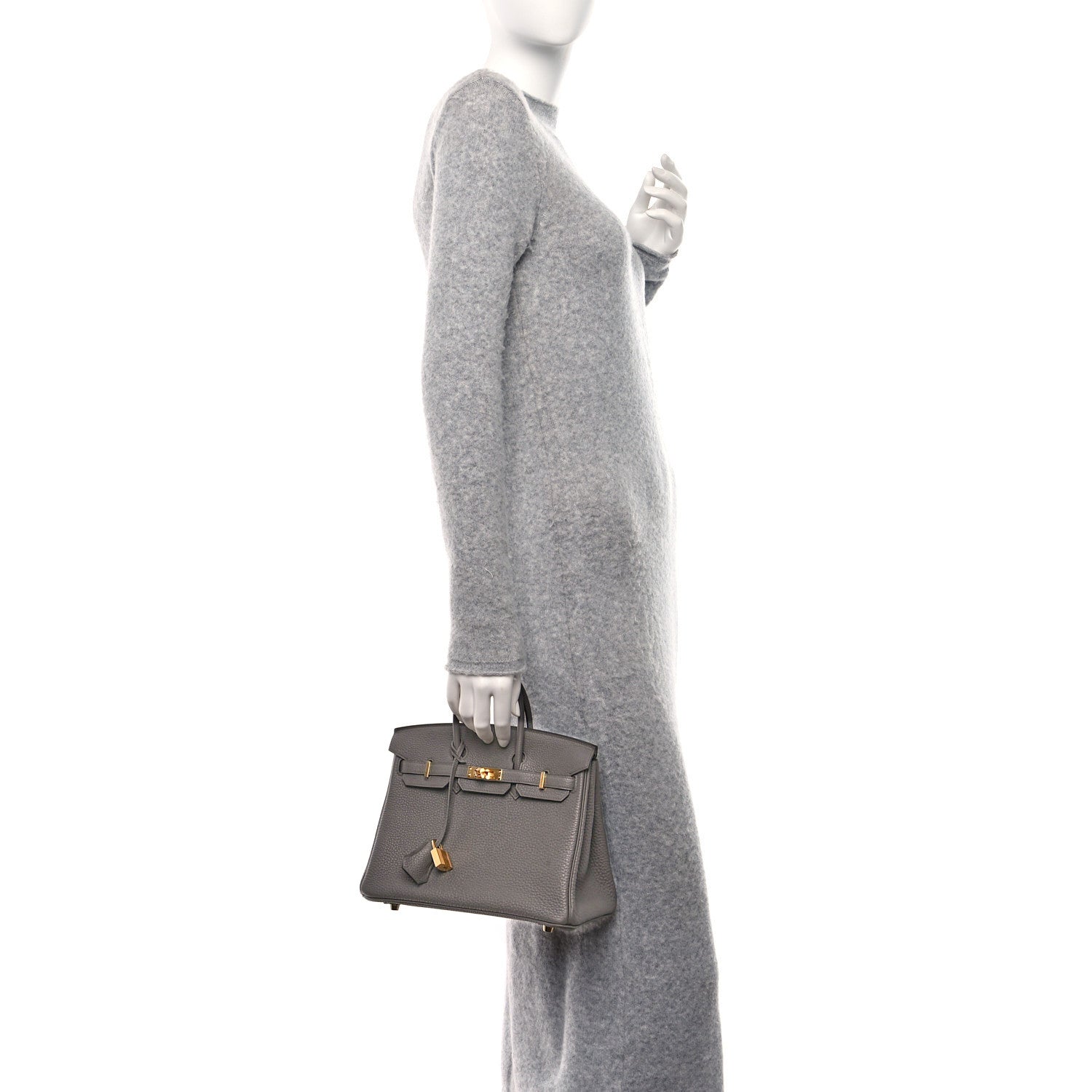 Hermes Togo Birkin 25 Etain 2 of 12