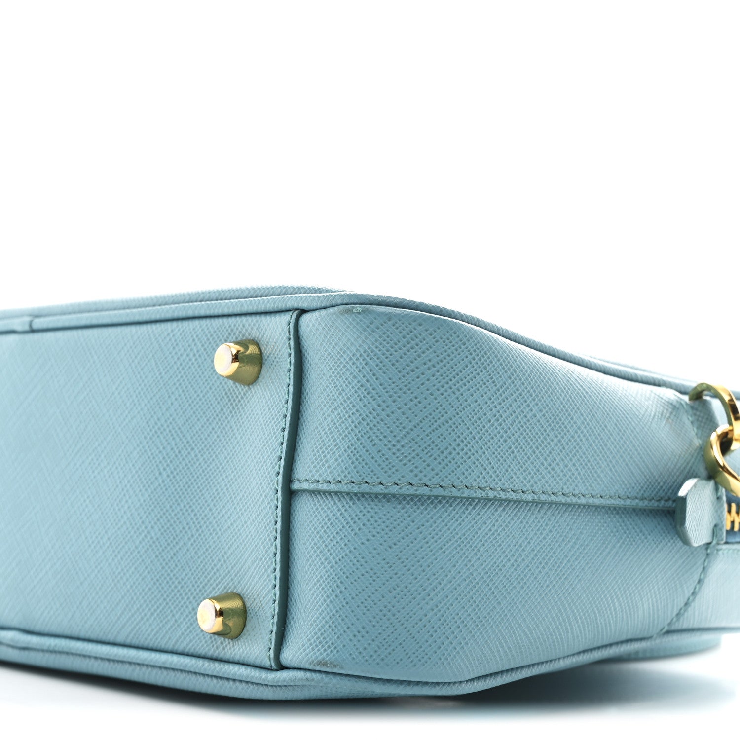 Prada Saffiano Lux Bauletto Turchese 10 of 11