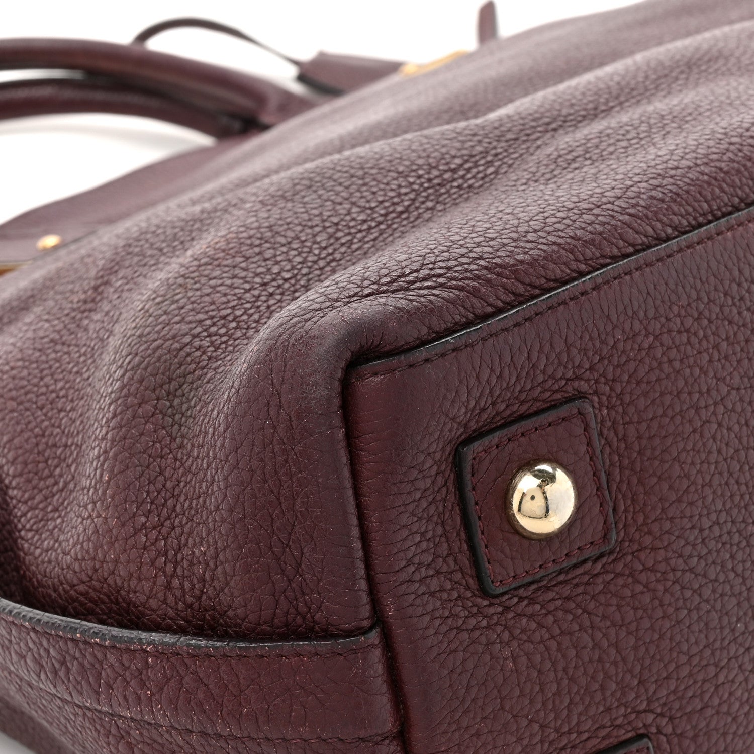 Mulberry Classic Grained Calfskin Alice Satchel Oxblood 19 of 20