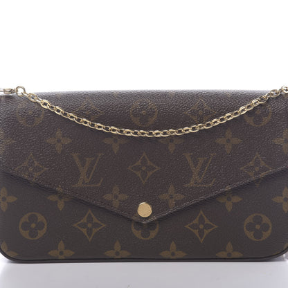 Louis Vuitton Monogram Pochette Felicie Chain Wallet Fuchsia 10 of 10