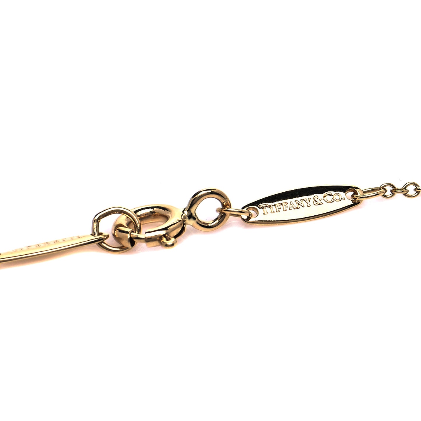 18K Yellow Gold Diamond .17ct Elsa Peretti Diamonds by the Yard Pendant Necklace