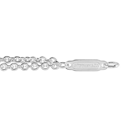 Tiffany Sterling Silver Infinity Double Chain Bracelet 3 of 3