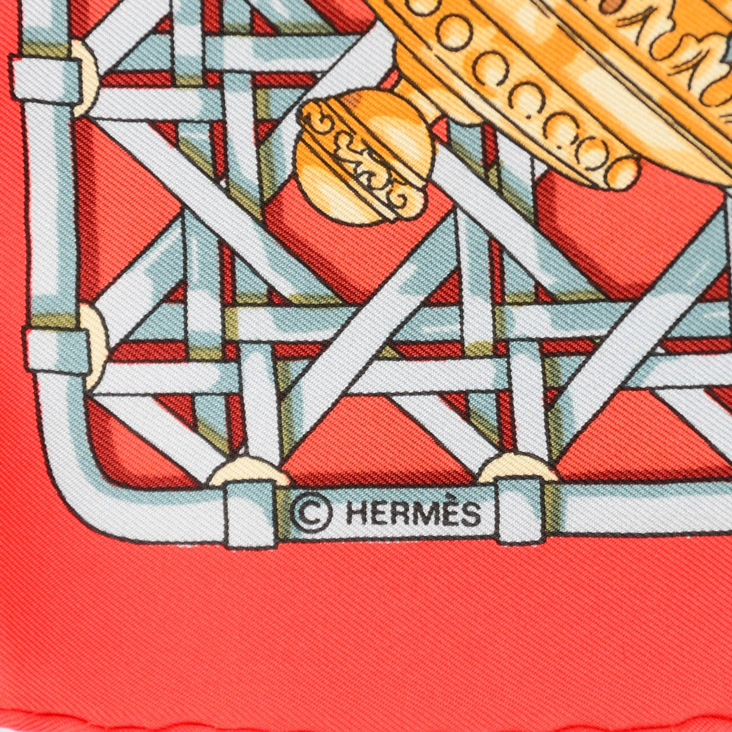 Hermes Silk Feux de Route Scarf 90 4 of 6