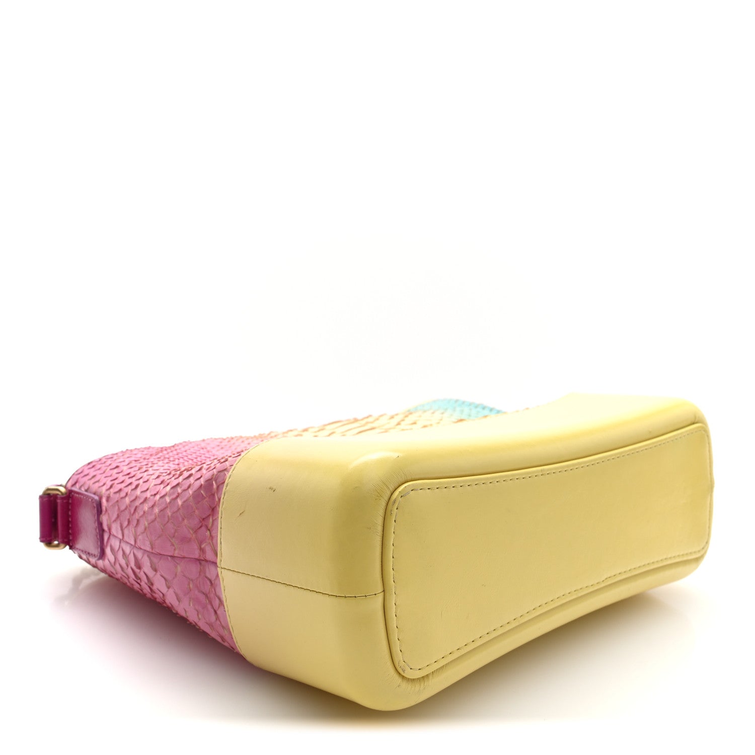 Chanel Snakeskin Medium Gabrielle Hobo Yellow Multicolor 4 of 10
