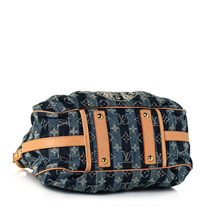 Louis Vuitton Denim Raye Porte Epaule MM 4 of 16