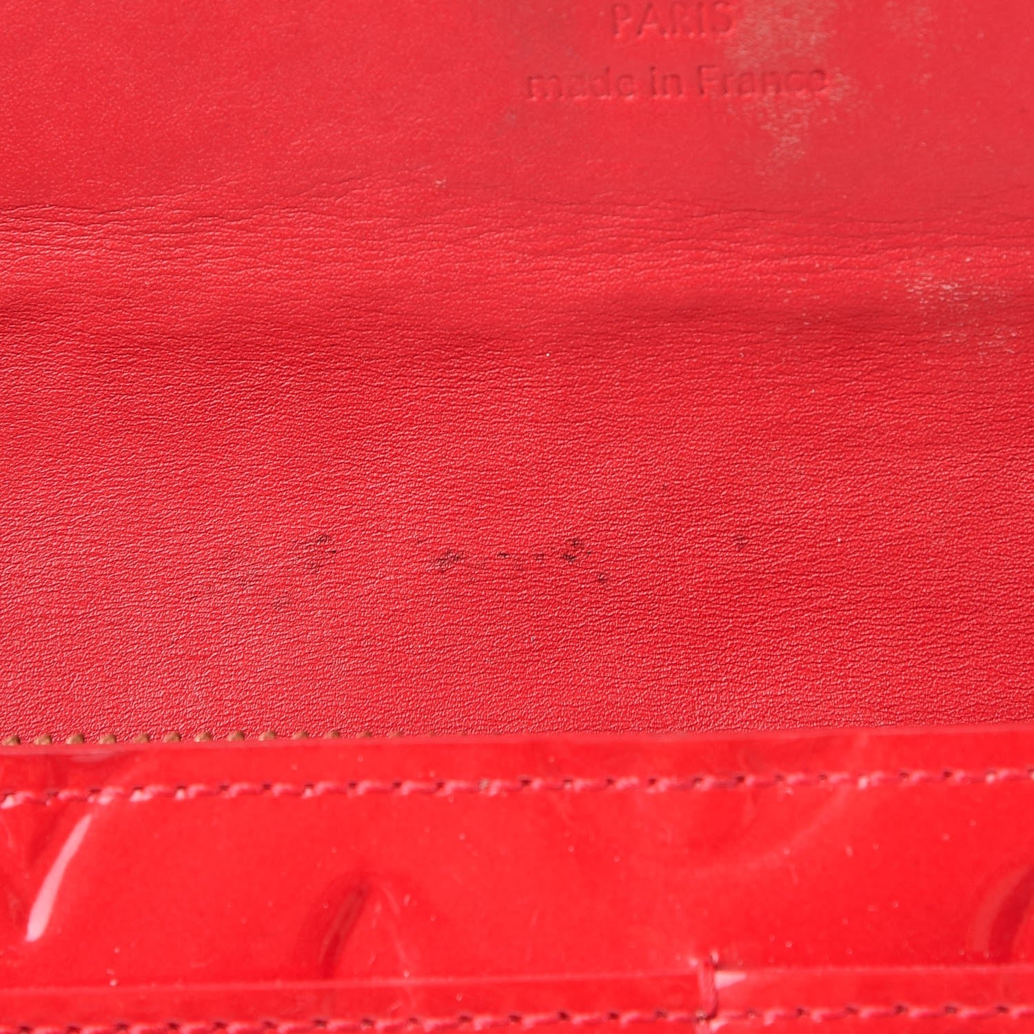 Louis Vuitton Vernis Sarah Wallet Rouge Grenadine 8 of 12