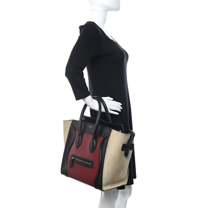 Celine Smooth Calfskin Suede Mini Tri-Color Luggage Rust 2 of 10