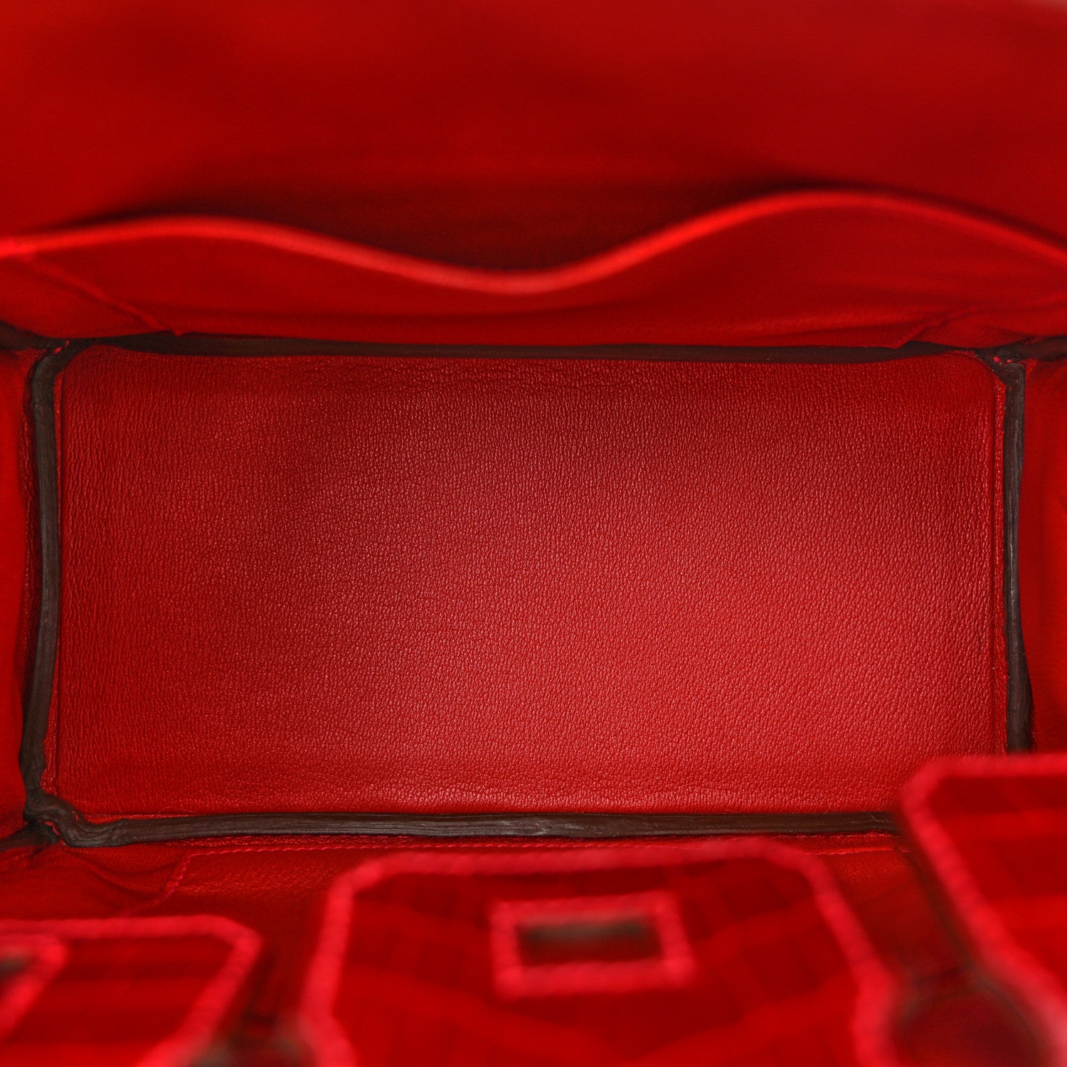 Hermes Shiny Niloticus Crocodile Birkin 25 Rouge Casaque 5 of 11