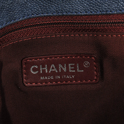 Chanel Caviar Quilted French Riviera Hobo Blue 6 of 9