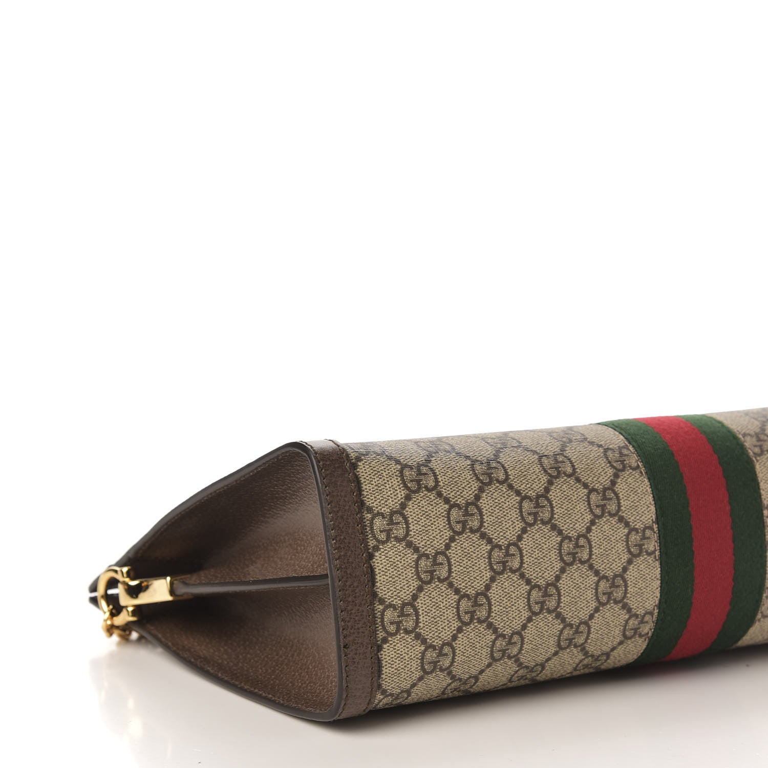 Gucci GG Supreme Monogram Web Medium Ophidia Chain Shoulder Bag Brown 9 of 11