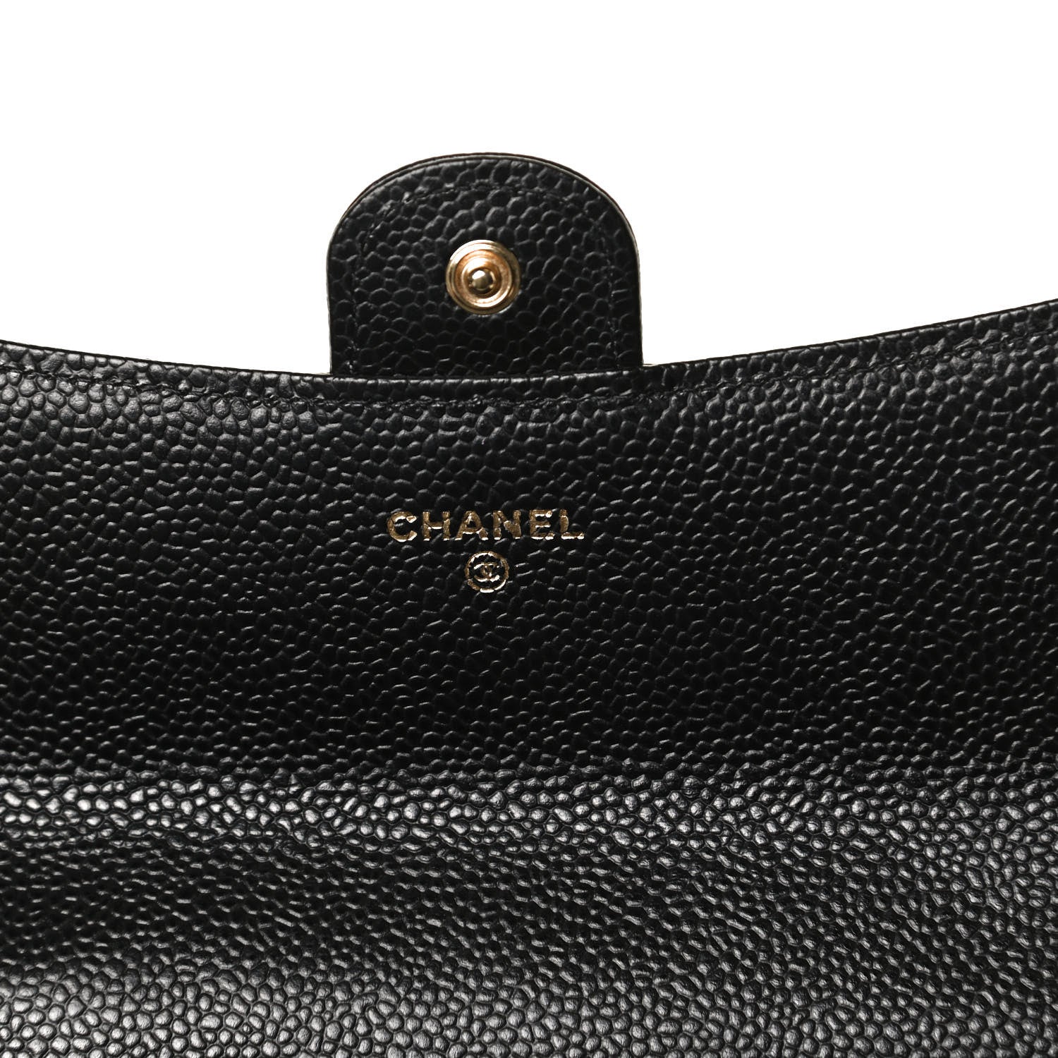 Chanel Caviar Quilted Large Gusset Flap Wallet Black 13 of 22
