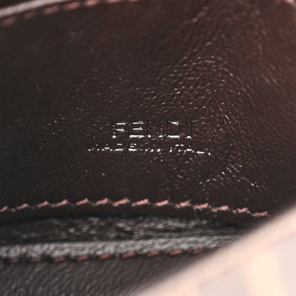 Fendi Glazed Fabric FF 1974 Nano Baguette Charm Mogano Panna 6 of 10