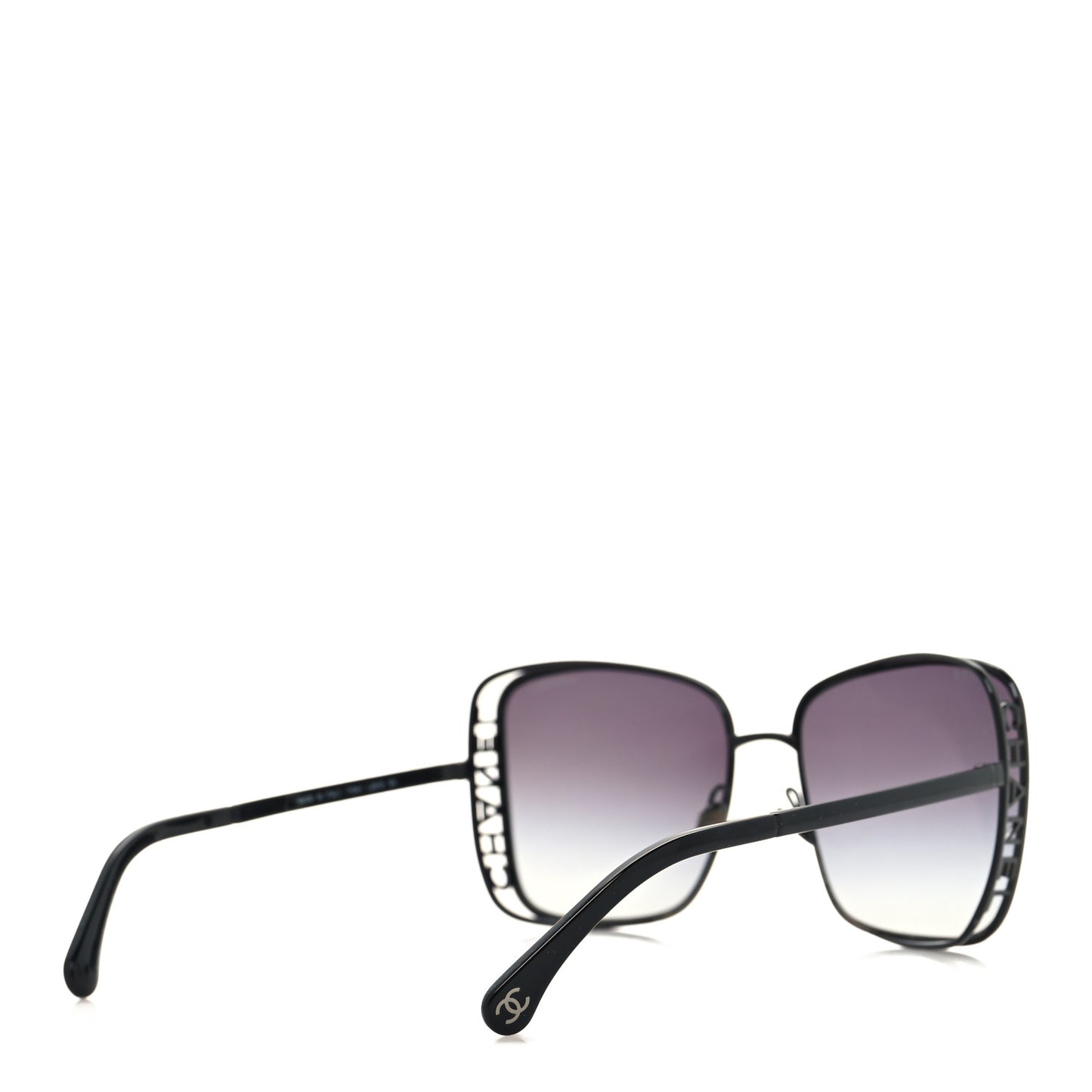 Metal Logo Square Sunglasses 71541 Black