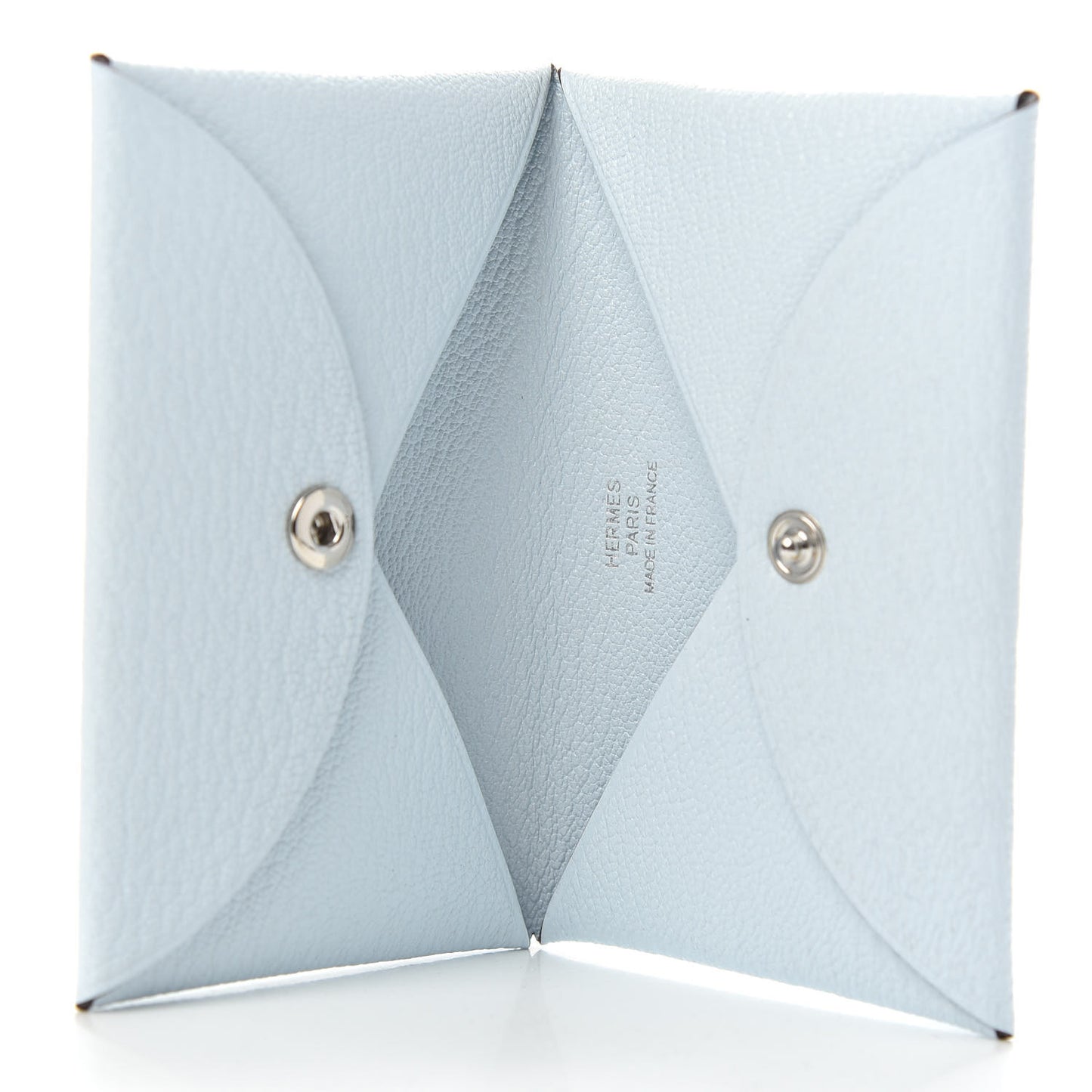 Chevre Mysore Calvi Card Case Bleu Brume