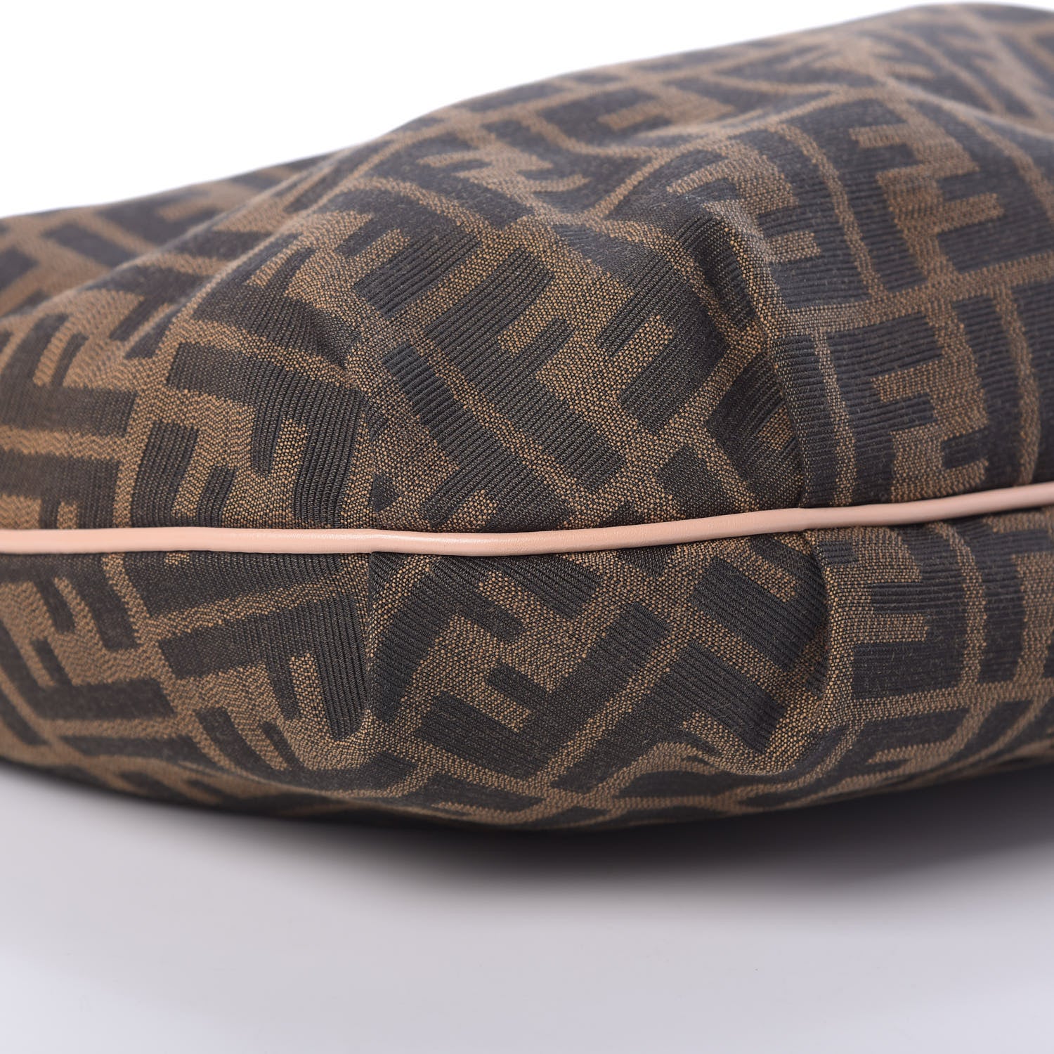 Fendi Zucca Cuoio Lucido Small Chef Hobo Tobacco Bois de Rose 9 of 11