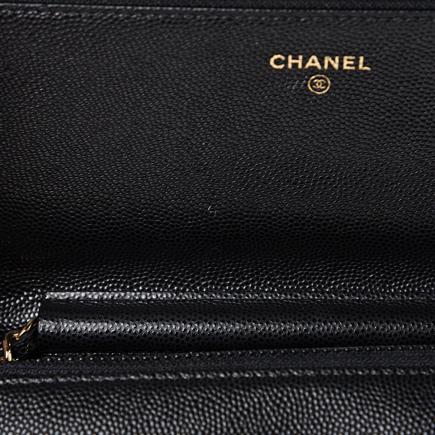 Chanel Caviar Quilted Boy Wallet On Chain WOC Black 12 of 13