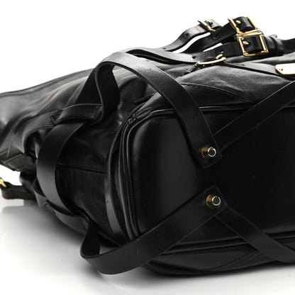 Burberry Soft Lambskin Bridle Calfskin Medium Gosford Hobo Black 11 of 19