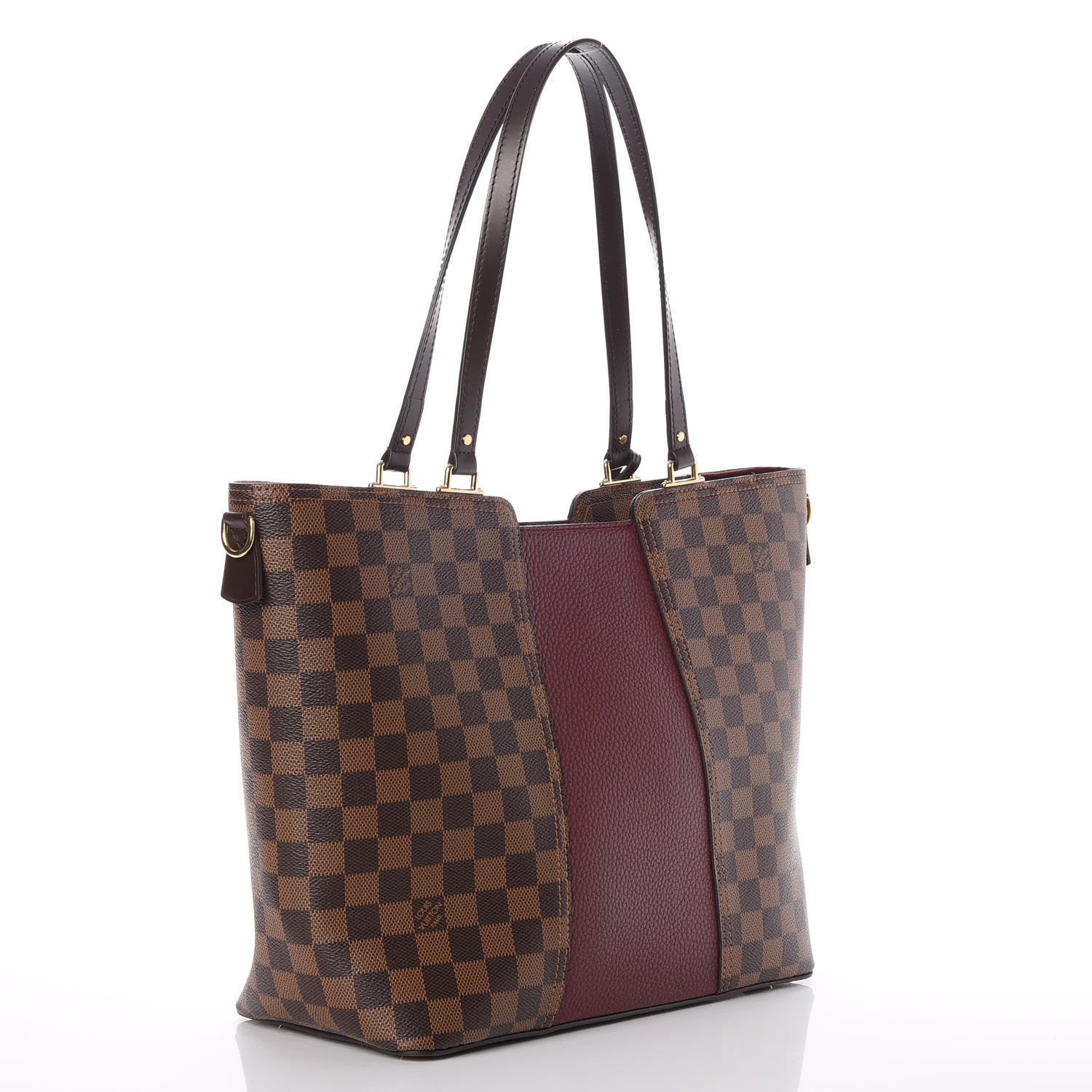 Louis Vuitton Damier Ebene Taurillon Jersey Bordeaux 3 of 7