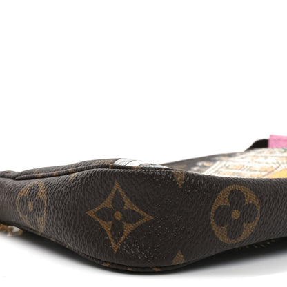 Louis Vuitton Monogram 2022 Christmas Animation Paris Mini Pochette Accessories Pink 7 of 9