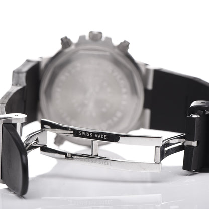 Bulgari Stainless Steel Rubber 38mm Diagono Scuba GMT Automatic Watch Black 6 of 6