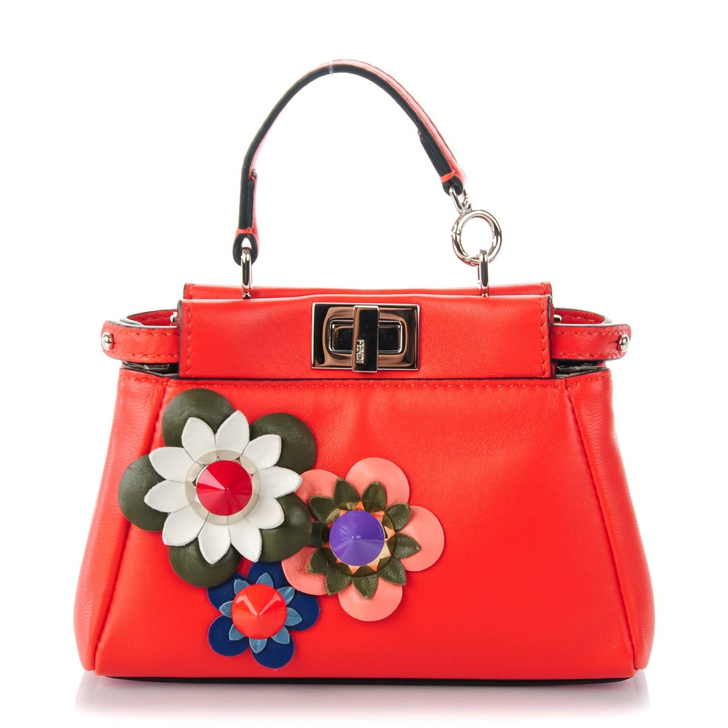 Nappa Flowerland Micro Peekaboo Iconic Satchel Papavero Multicolor