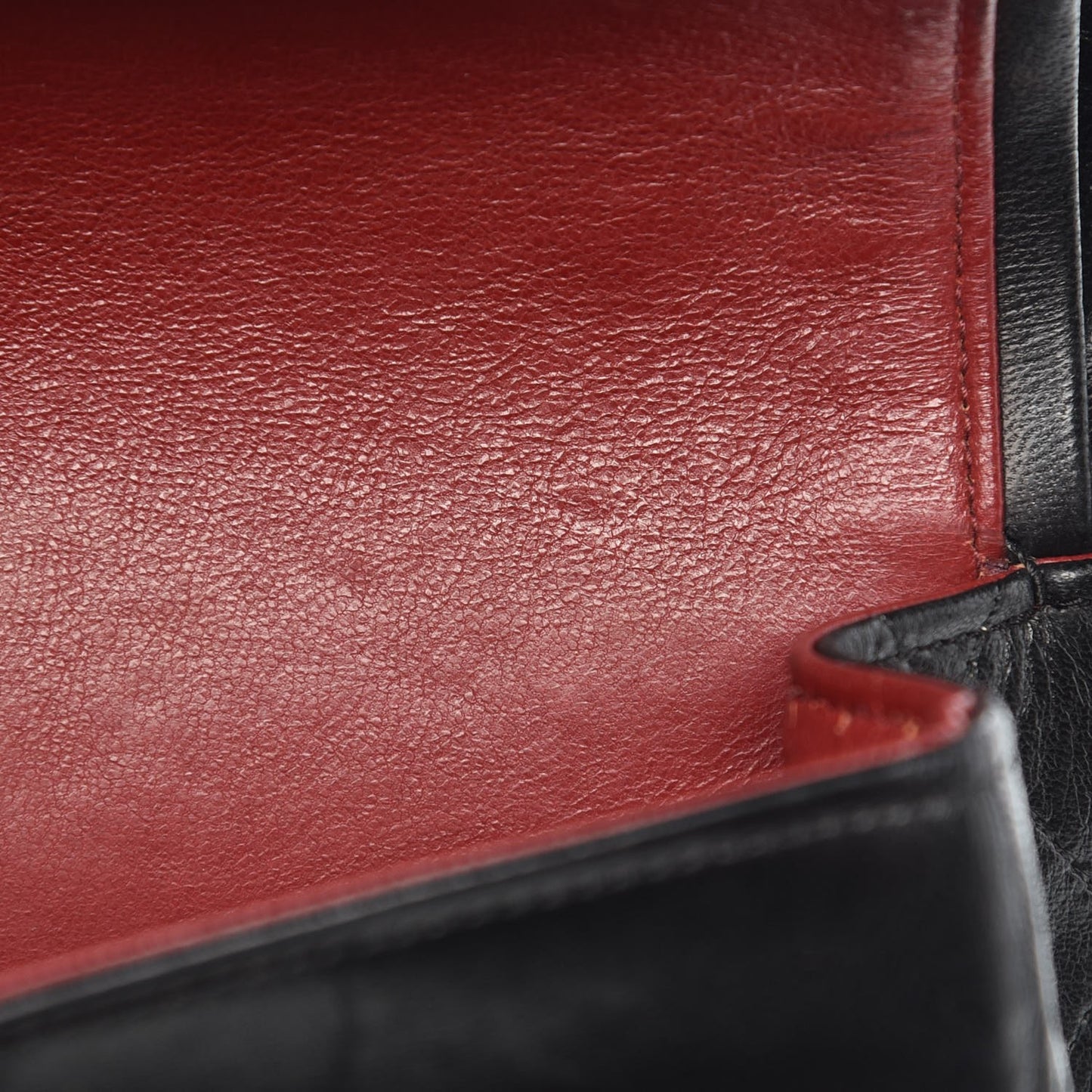 Lambskin Quilted Medium Double Flap Bag Black