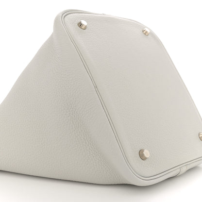 Hermes Taurillon Clemence Picotin 22 MM Gris Perle 9 of 10