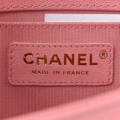 Chanel Caviar Quilted Medium Boy Flap Pink 6 of 9