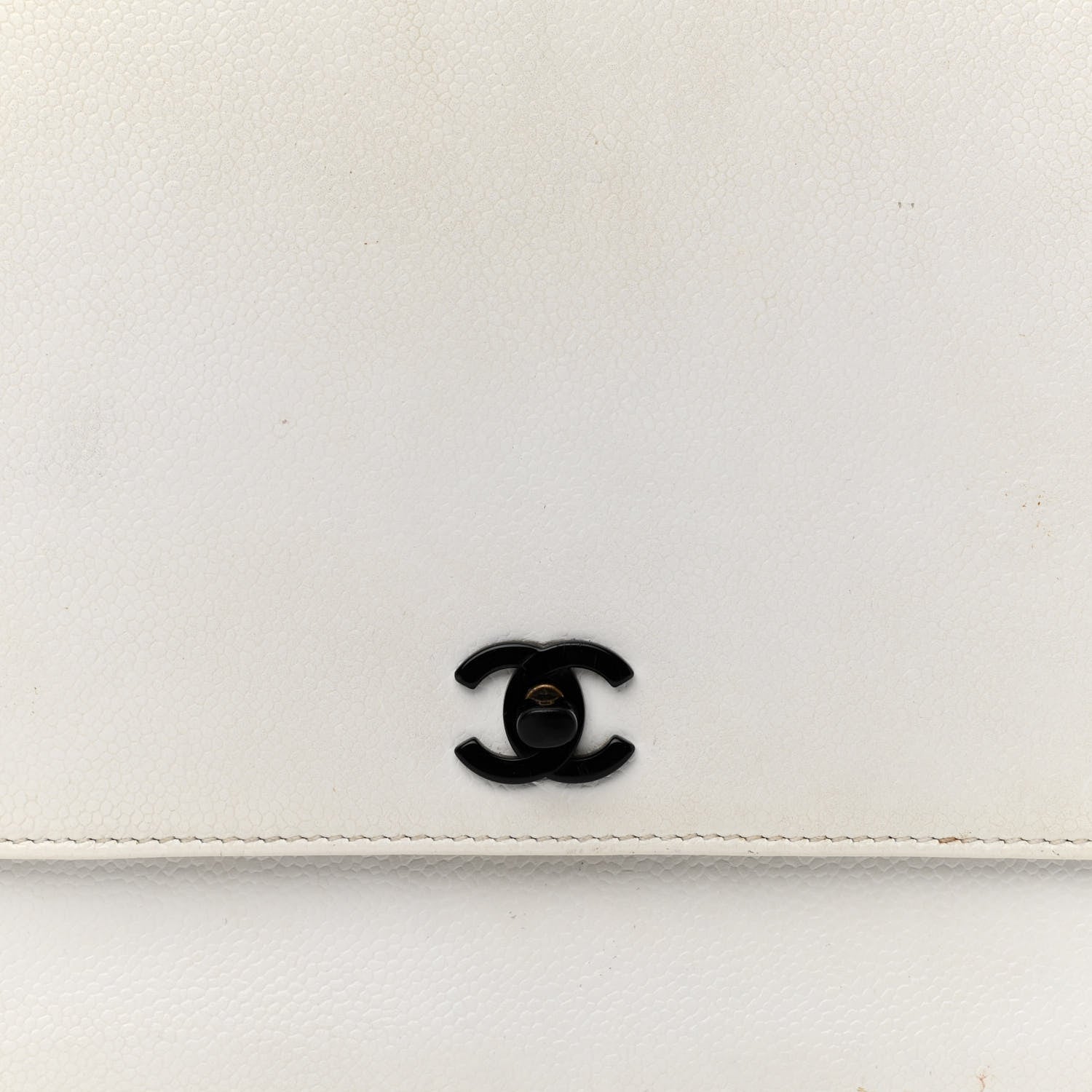 Chanel Caviar Quilted Flap Shoulder Bag White 8 of 14
