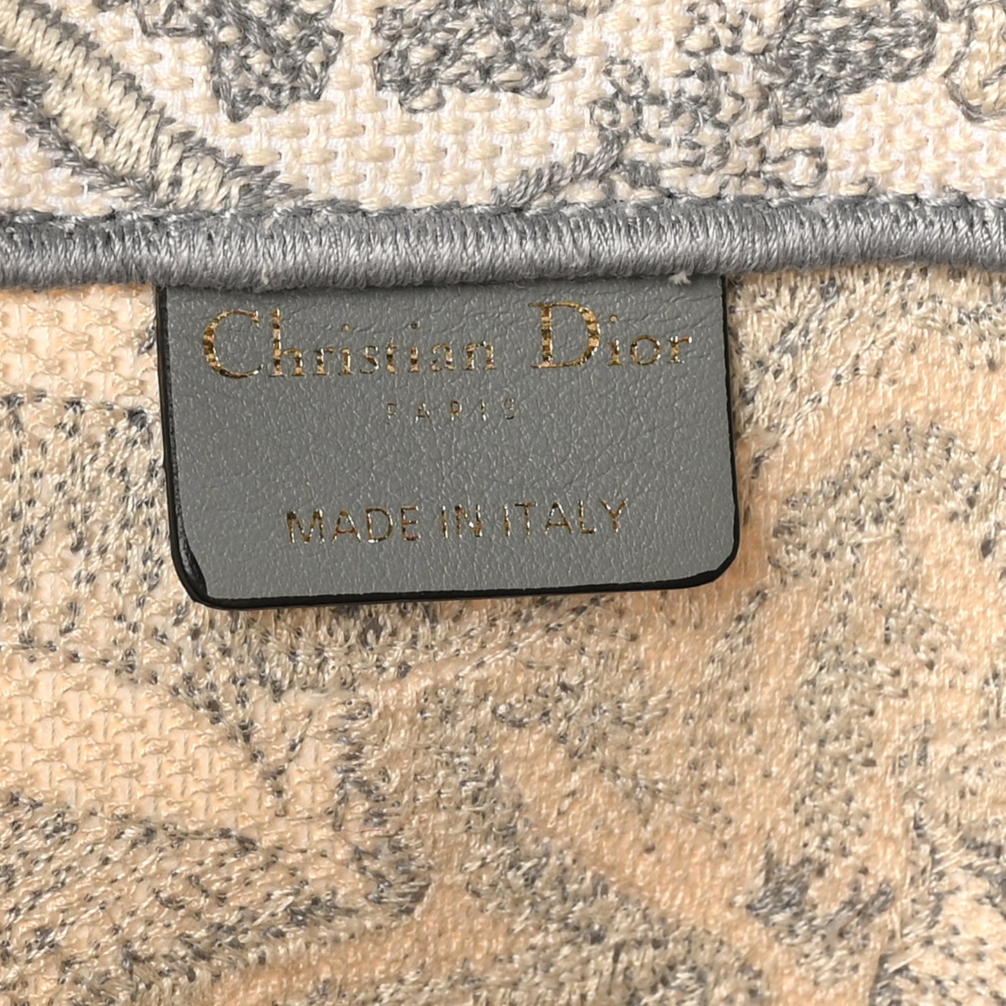 Canvas Embroidered Large Dioriviera Toile De Jouy Book Tote Gray