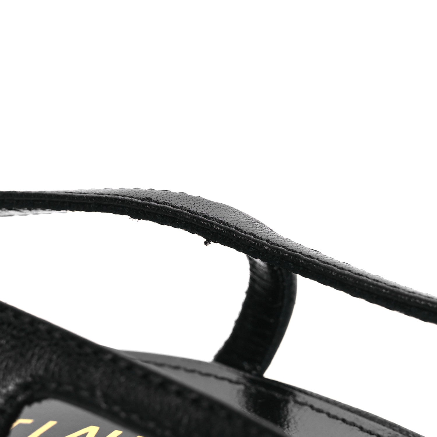 Saint Laurent Smooth Calfskin Jeanne 110 Slingback Pumps 39.5 Black Gold 11 of 13
