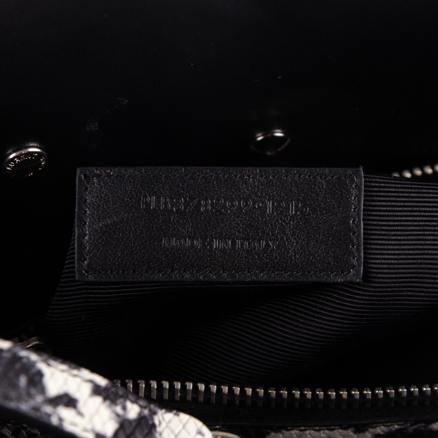 Saint Laurent Grained Calfskin Embossed Python Small Sac De Jour Black 7 of 9