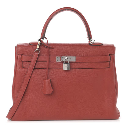 Hermes Togo Kelly Retourne 35 Rouge Venetian 1 of 17