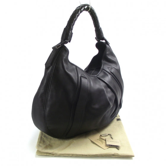 Burberry Leather Malika Large Hobo Black 4 of 12
