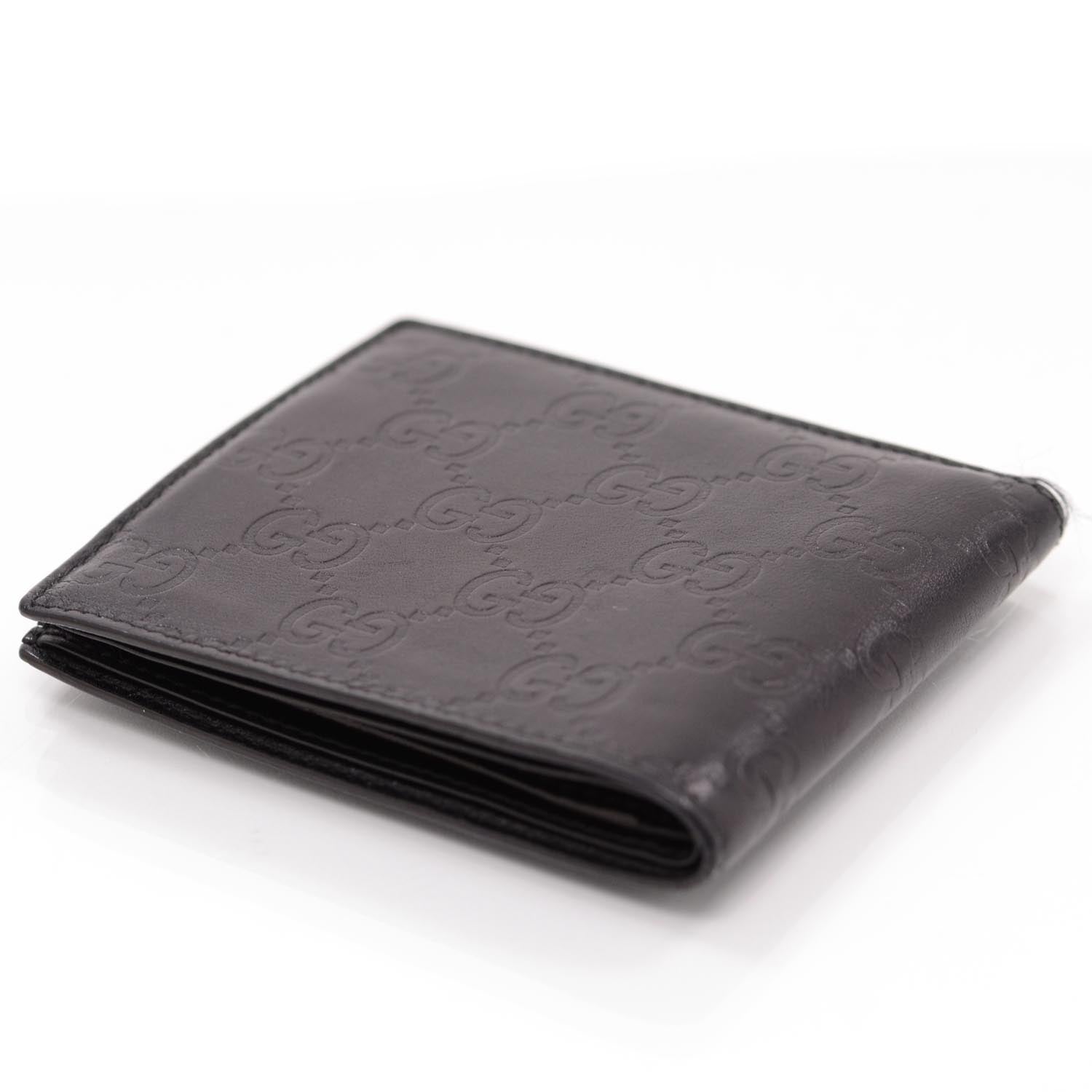 Gucci Microguccissima Mens Bi-Fold Wallet Black 4 of 8