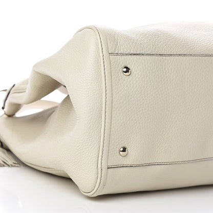 Gucci Pebbled Calfskin Large Soho Shoulder Bag Off White 8 of 10