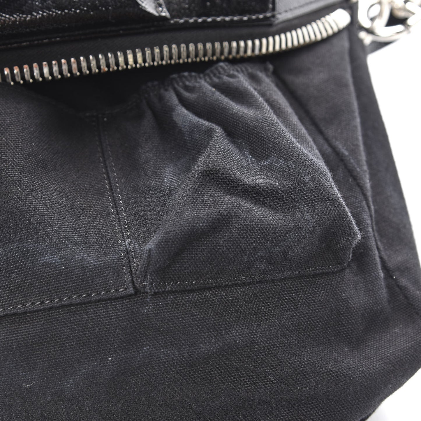Textured Patent Calfskin Small Antigona Black