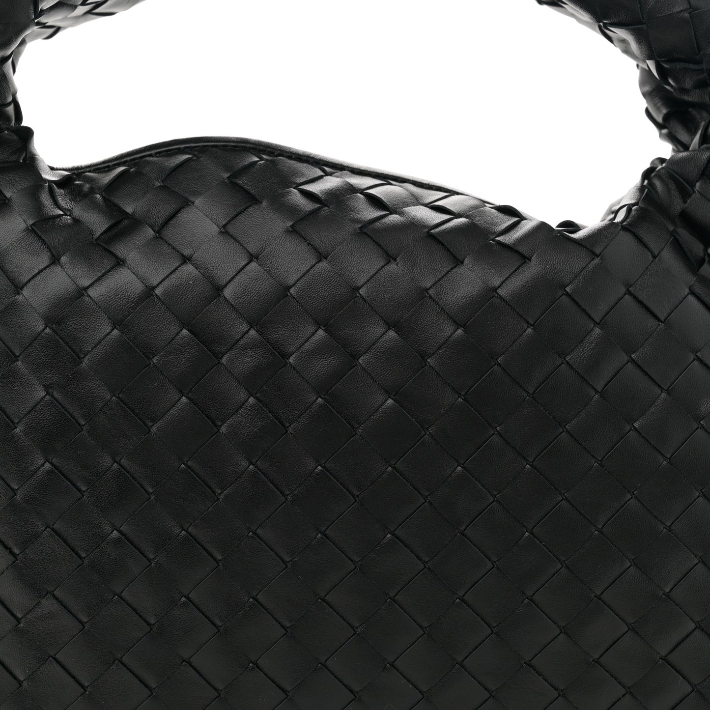 Calfskin Intrecciato Small Hop Black